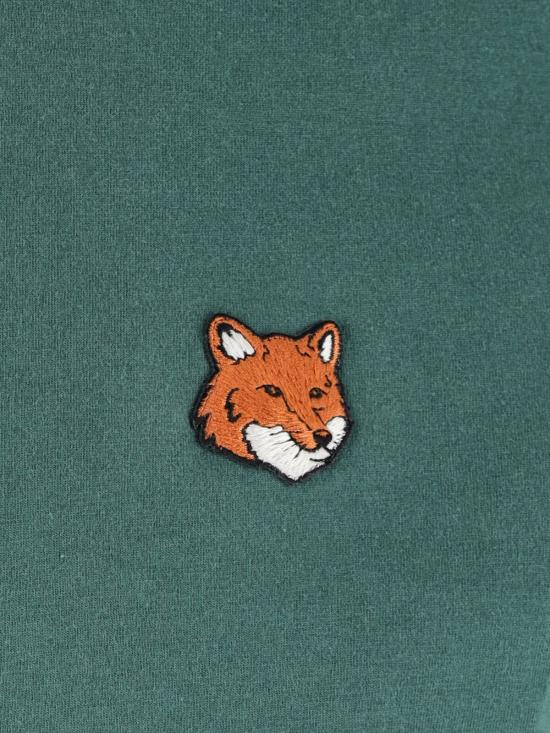 26SS 메종키츠네 폭스 헤드 레귤러 티셔츠 PM00107KJ7026 P399 Green - MAISON KITSUNE