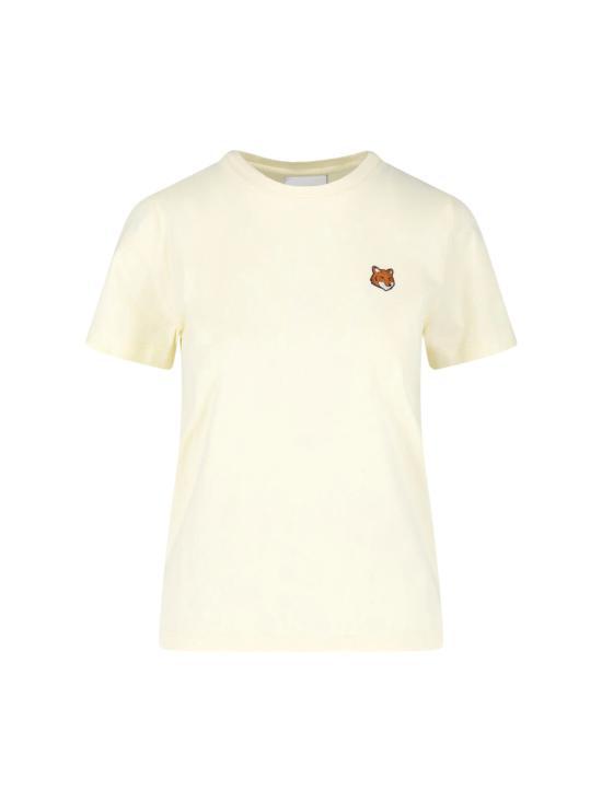 26SS 메종키츠네 폭스 헤드 레귤러 폴로 티셔츠 PW00113KJ7026 0424 Yellow