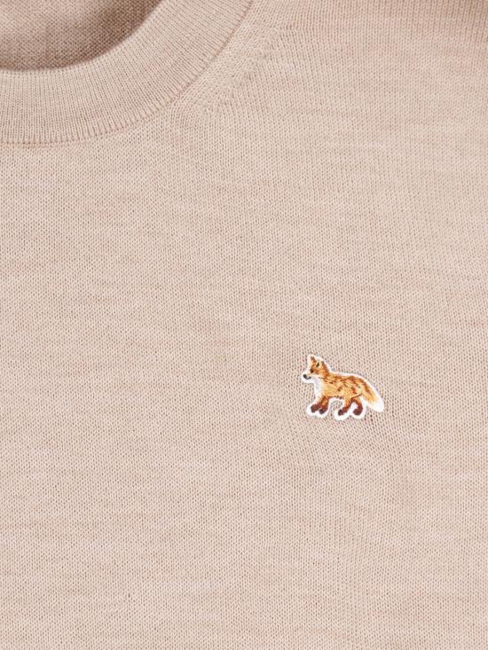 26SS 메종키츠네 베이비 폭스 메리노 레귤러 점퍼 PW00801KT1181 0429 Beige - MAISON KITSUNE