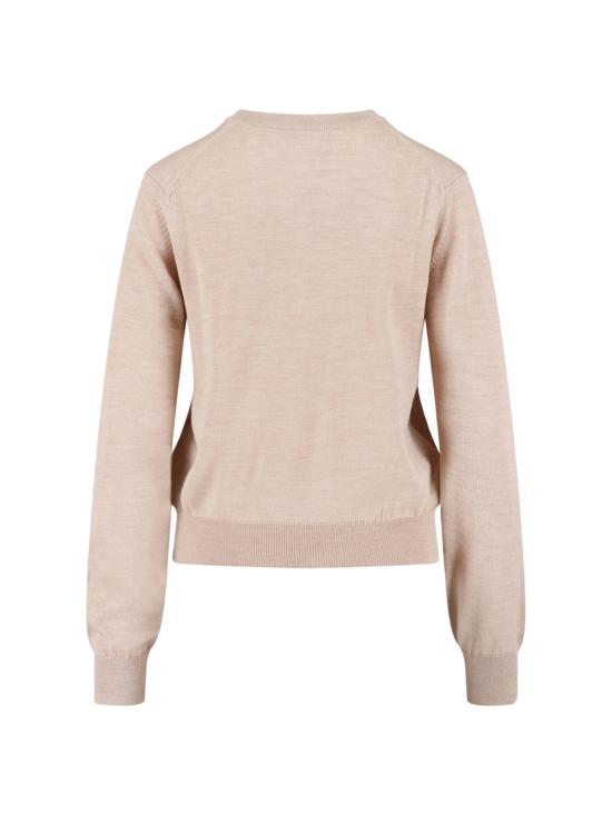 26SS 메종키츠네 베이비 폭스 메리노 레귤러 점퍼 PW00801KT1181 0429 Beige - MAISON KITSUNE