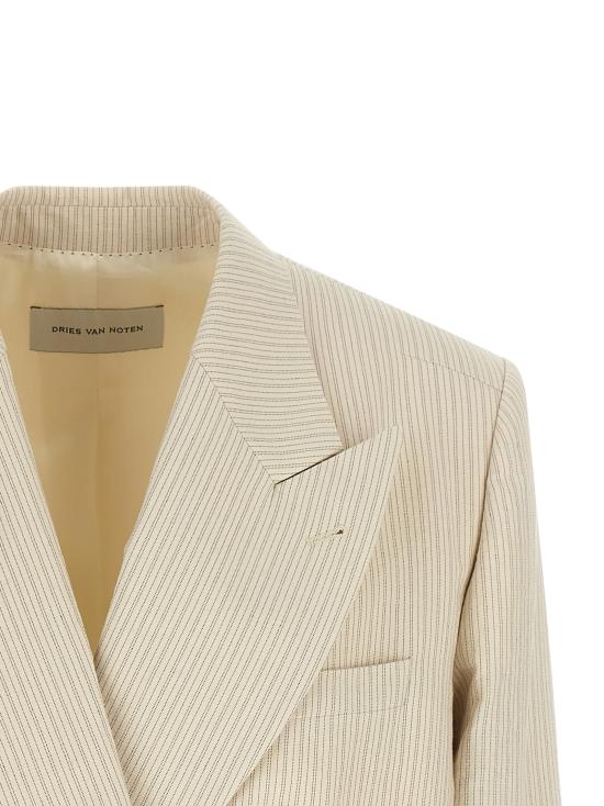 26SS 드리스 반 노튼 수트 세트 26101044133605 Beige - DRIES VAN NOTEN