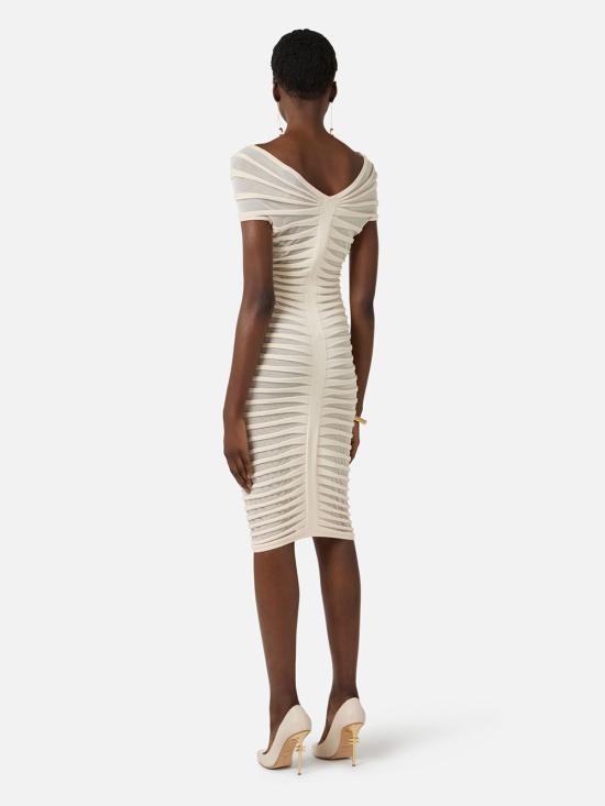 26SS 엘리자베타프랜치 미디 원피스 AM26T62E2 193 BURRO - ELISABETTA FRANCHI