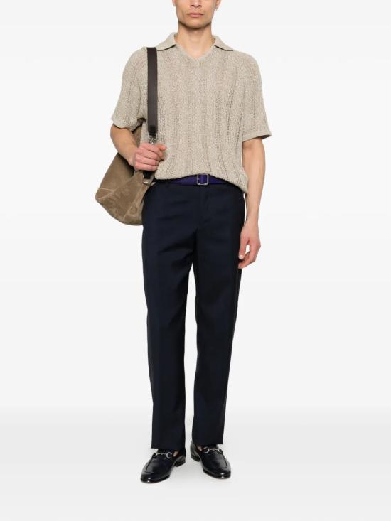 26SS 펜디 울 캔버스 팬츠 FB1108 AYU7 F0QG0 DARK BLU - FENDI