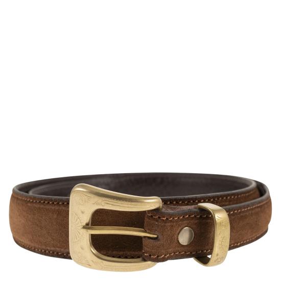 26SS 알베르토루티 가죽 벨트 313 35 BROWN