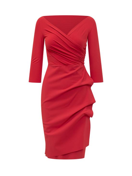 26SS 키아라보니 미디 원피스 ABCFLO108BS 67869 RUBY