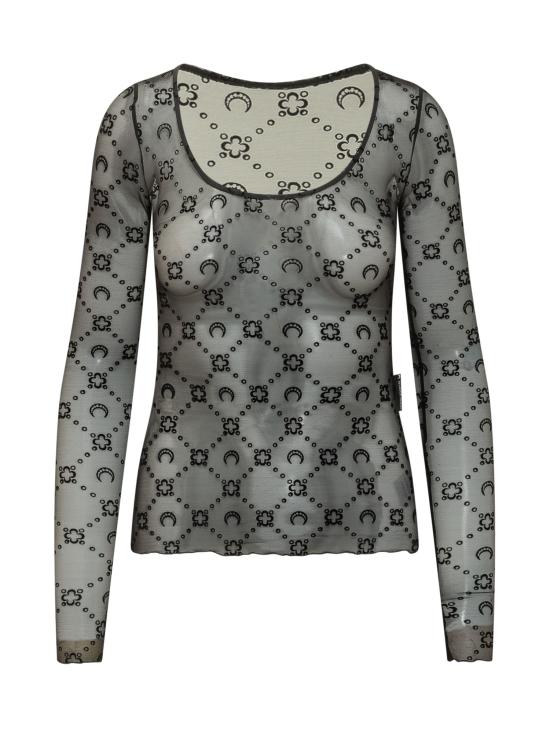 26SS 마린세르 반팔 티셔츠 WTS018ACJER0005 BK99 BLACK