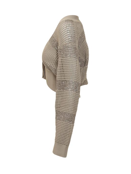 26SS 브루넬로 쿠치넬리 스웨터 M58772816 CKH72 SABBIA BROWN SCURO - BRUNELLO CUCINELLI