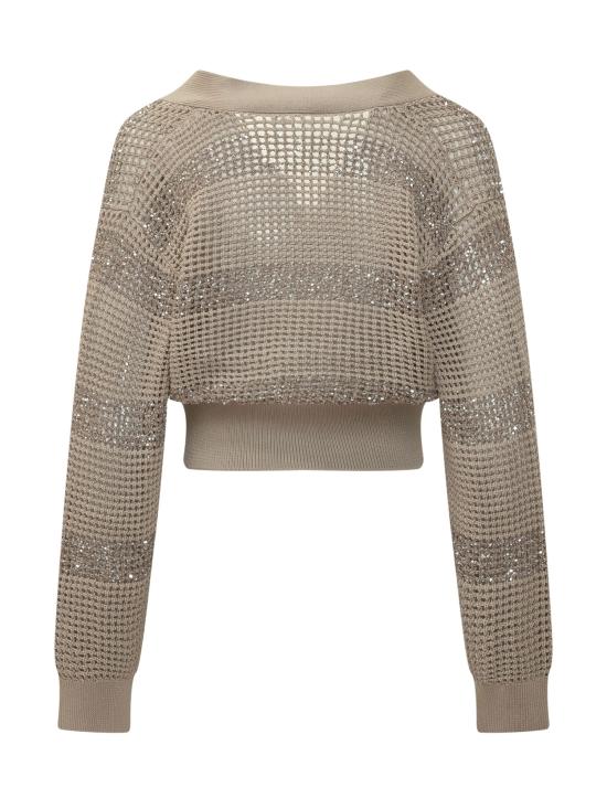 26SS 브루넬로 쿠치넬리 스웨터 M58772816 CKH72 SABBIA BROWN SCURO - BRUNELLO CUCINELLI