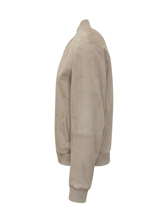 26SS 보스 가죽 자켓 50543213 286 OPEN BEIGE - BOSS