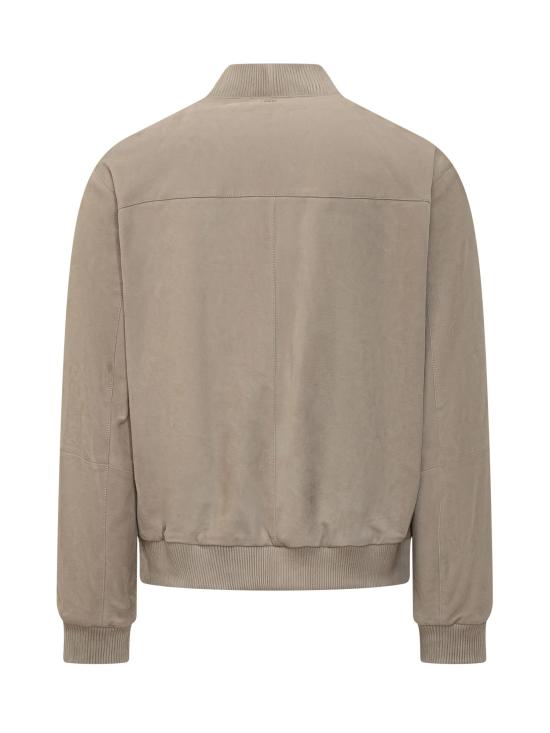 26SS 보스 가죽 자켓 50543213 286 OPEN BEIGE - BOSS