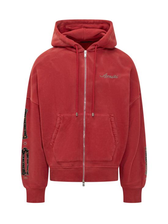 26SS 아미리 후드 티셔츠 AMTOJR1012 633 RED ROSE