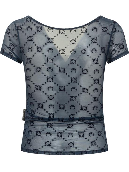 26SS 마린세르 반팔 티셔츠 WTO389ACJER0005 BL90 NAVY - MARINE SERRE