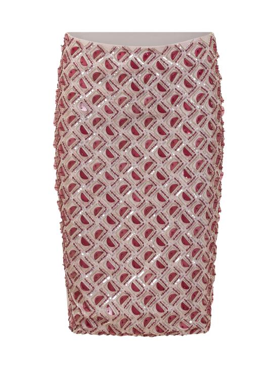 26SS 데 펨메스 스커트 D206XG D8778 CANDY RASPBERRY