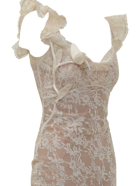 26SS 셀프 포트레이트 원피스 SS26259XC CREAM - SELF PORTRAIT