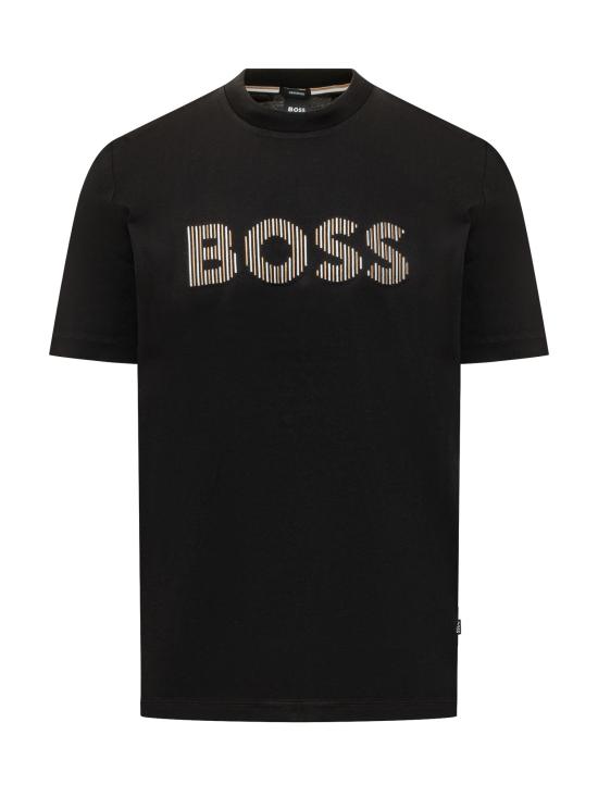 26SS 보스 반팔 티셔츠 50560466 002 BLACK