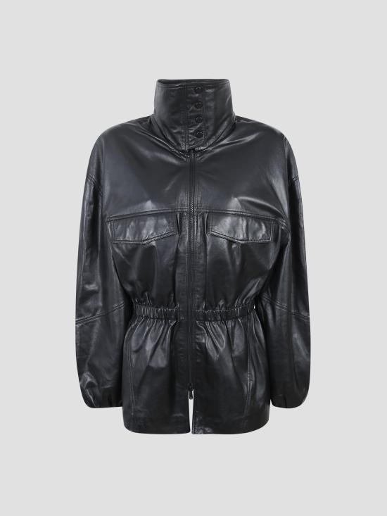 26SS 더프랭키샵 가죽 자켓 JAFS21487100 BLACK