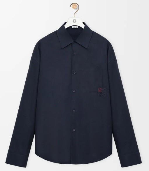 26SS 로에베 긴팔 셔츠 H526Y05XAN 5190 DARKNAVYBLUE