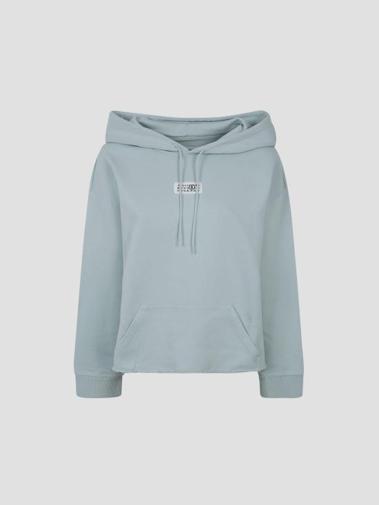 26SS MM6 메종마르지엘라 코튼 후디드 스웨트셔츠 S52GU0235M25025 544 TURQUOISE