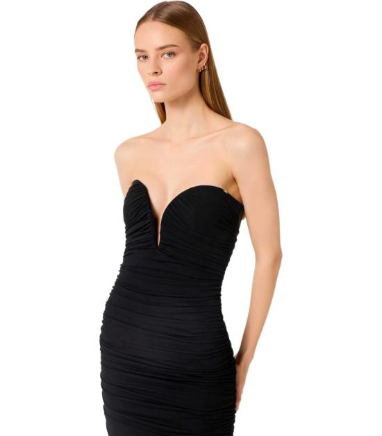 26SS 엘리자베타프랜치 숏 원피스 AB90861E2 110 40 Black - ELISABETTA FRANCHI