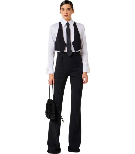 26SS 엘리자베타프랜치 셔츠 CA14261E2 221 40 White - ELISABETTA FRANCHI