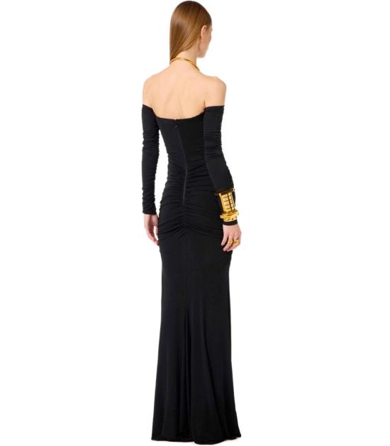 26SS 엘리자베타프랜치 롱 원피스 ABR1061E2 110 40 Black - ELISABETTA FRANCHI