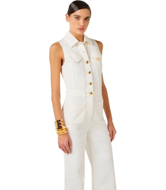 26SS 엘리자베타프랜치 점프수트 TJ45N61E2 360 40 Ivory - ELISABETTA FRANCHI