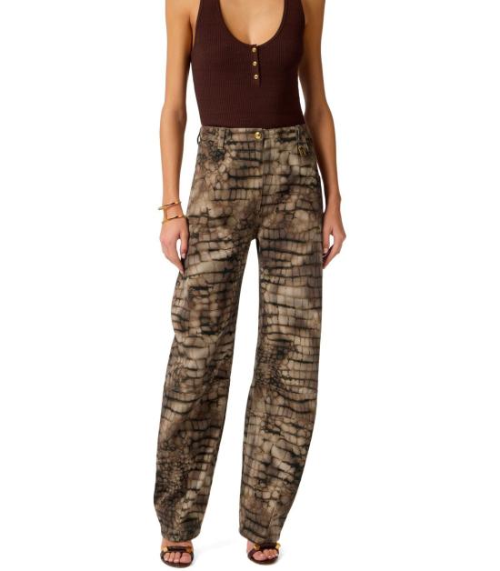 26SS 엘리자베타프랜치 데님 팬츠 PJ31D61E2 644 26 Brown - ELISABETTA FRANCHI