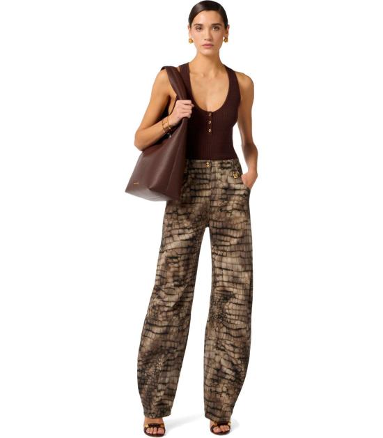 26SS 엘리자베타프랜치 데님 팬츠 PJ31D61E2 644 26 Brown - ELISABETTA FRANCHI