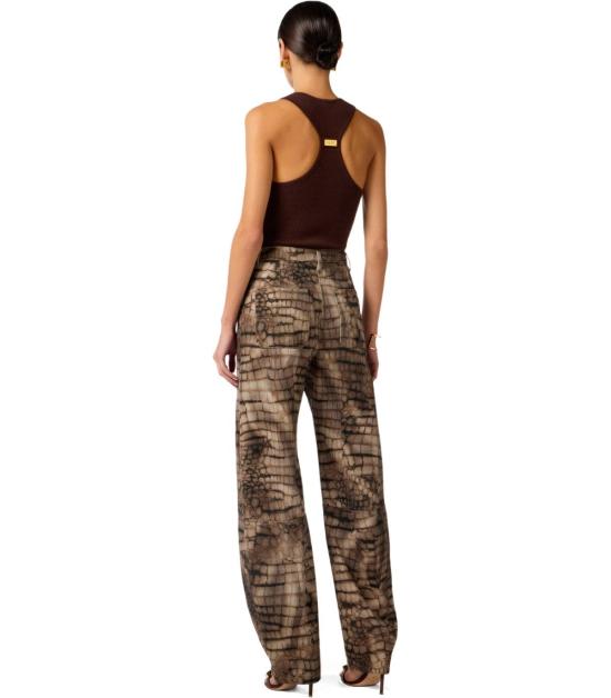 26SS 엘리자베타프랜치 데님 팬츠 PJ31D61E2 644 26 Brown - ELISABETTA FRANCHI