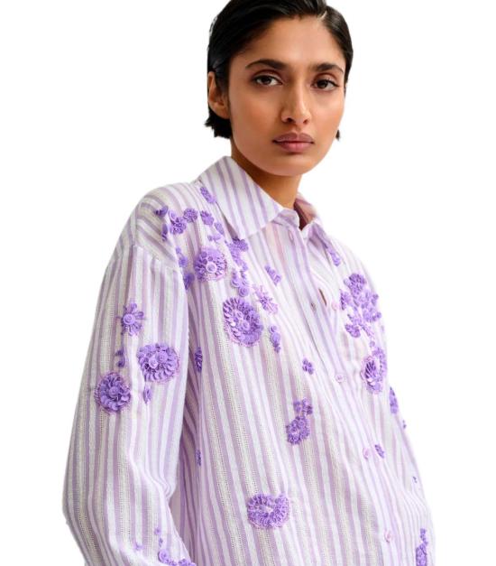 26SS 에센셜앤트워프 셔츠 JULIETA J3BG XS Lilac - ESSENTIEL ANTWERP