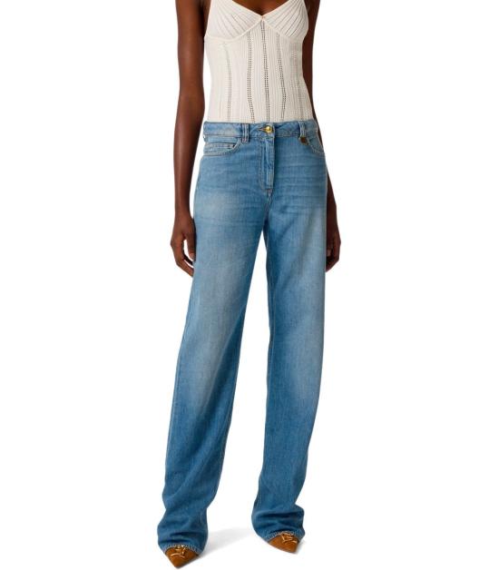 26SS 엘리자베타프랜치 데님 팬츠 PJ21I61E2 192 25 Light Blue - ELISABETTA FRANCHI