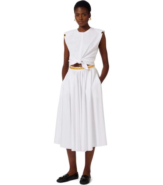 26SS 엘리자베타프랜치 탑 MA01161E2 270 38 White - ELISABETTA FRANCHI