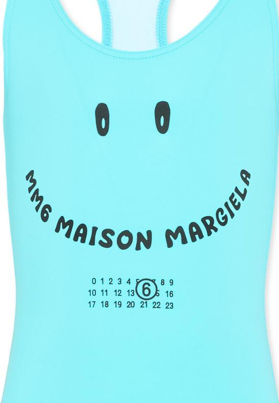 26SS [키즈] MM6 메종마르지엘라 원피스 수영복 M60991 MM00P M6809 LIGHT BLUE - MM6 MAISON MARGIELA