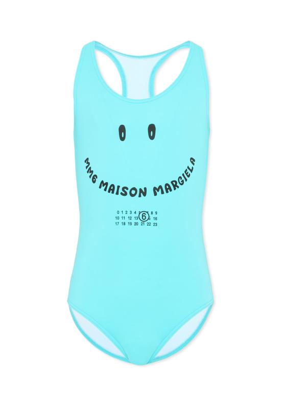 26SS [키즈] MM6 메종마르지엘라 원피스 수영복 M60991 MM00P M6809 LIGHT BLUE