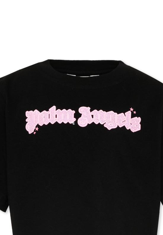 26SS [키즈] 팜앤젤스 티셔츠 PGAA004S26JER001 110 BLACK - PALM ANGELS