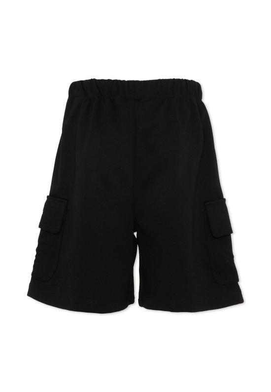 26SS [키즈] 팜앤젤스 쇼츠/버뮤다 PBCL004S26FLE001 110 BLACK - PALM ANGELS