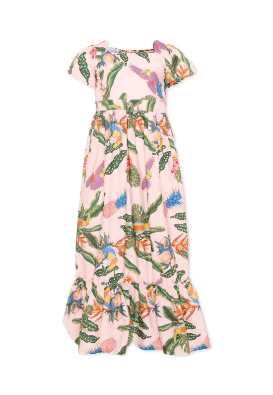 26SS [키즈] Roberto cavalli kids 원피스 CGP26038VE TROPICANA BABY ROSE PINK