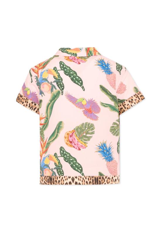 26SS [키즈] Roberto cavalli kids 셔츠 CGP26052CA TROPICANA BABY ROSE PINK - OTHER BRANDS