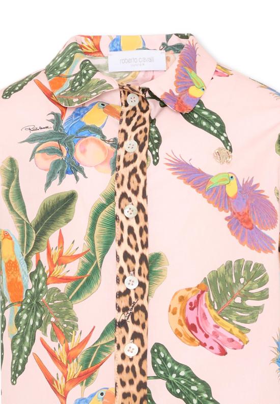 26SS [키즈] Roberto cavalli kids 셔츠 CGP26052CA TROPICANA BABY ROSE PINK - OTHER BRANDS