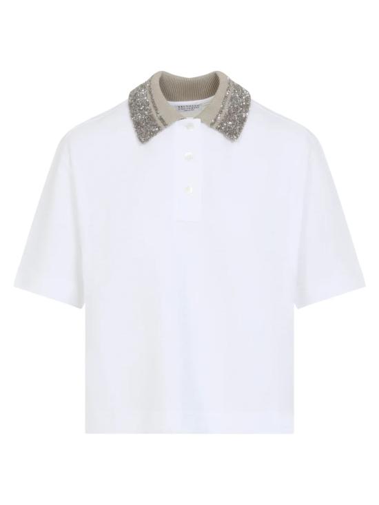 26SS 브루넬로 쿠치넬리 반팔 티셔츠 M0T63EJ105 C6159 White