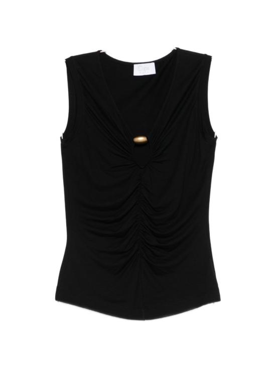 26SS 클립스 민소매 티셔츠 G4301999 Black