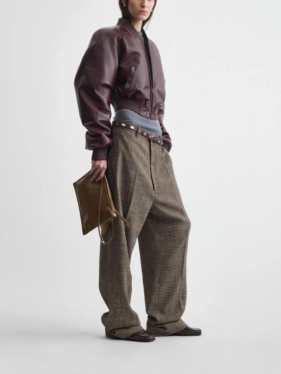 26SS 피비 파일로 가죽 자켓 AV74LE3520 219WI Red - PHOEBE PHILO