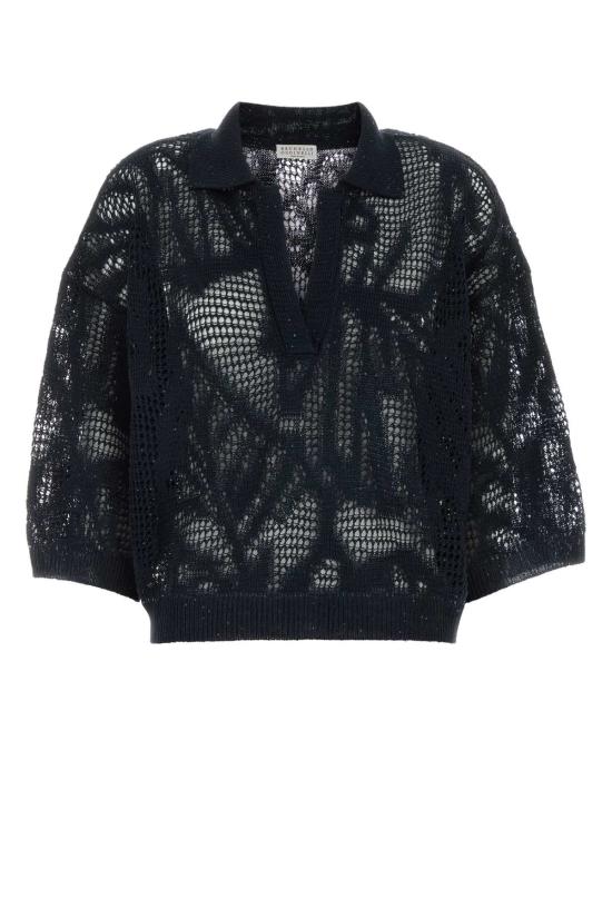 26SS 브루넬로 쿠치넬리 폴로 티셔츠 MDT771005 C4224 Blue