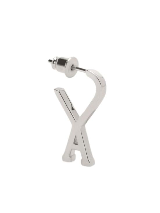 26SS 아미 브라스 스몰 ADC 후프 이어링 UJW924 361900 Silver - AMI