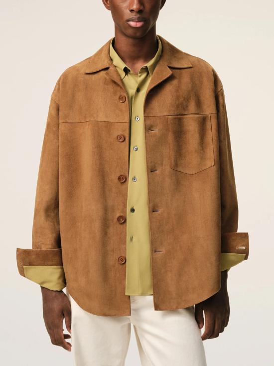 26SS 아미 셔츠 USH826 LH0059236 Brown - AMI