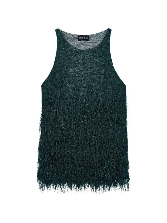 26SS 조르지오 아르마니 민소매 티셔츠 GW003312 AF25439F7009 Green - GIORGIO ARMANI