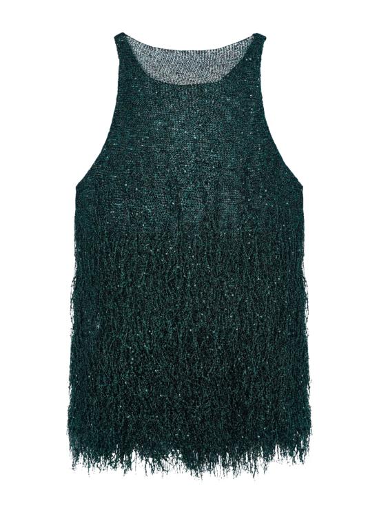 26SS 조르지오 아르마니 민소매 티셔츠 GW003312 AF25439F7009 Green - GIORGIO ARMANI