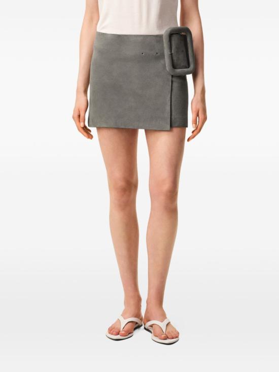 26SS 아미 미디 스커트 FSK464 LH00590516 Grey - AMI