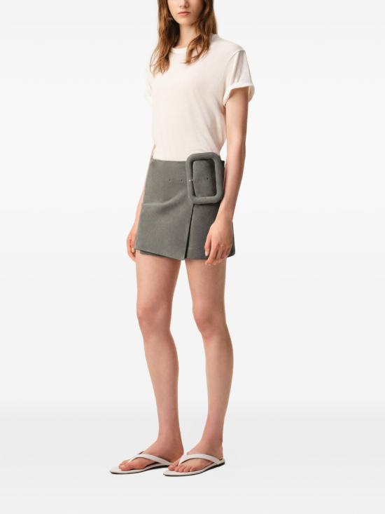 26SS 아미 미디 스커트 FSK464 LH00590516 Grey - AMI