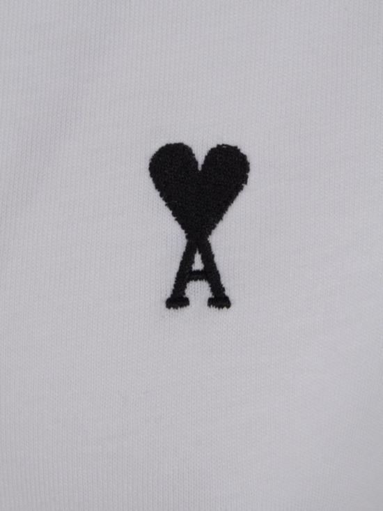 26SS 아미 스몰 하트 로고 코튼 크롭 티셔츠 FTS347 724100 White - AMI